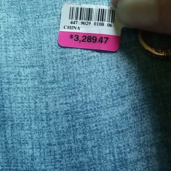 Levian chocolate diamonds and 14k rose gold rhodolite garnet 5/8ct - Picture 5 of 7